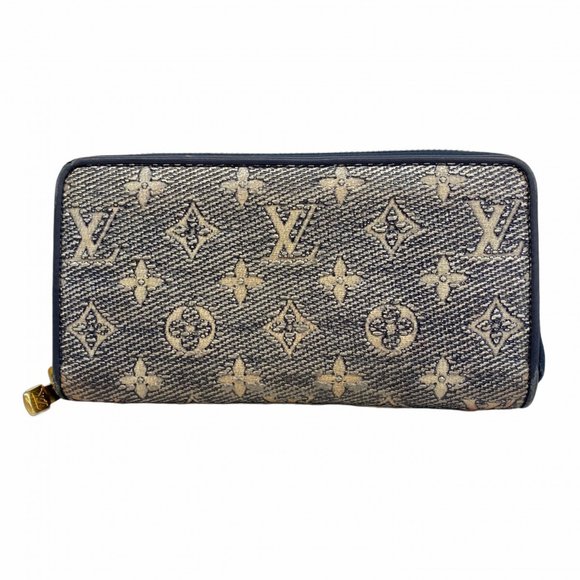 LOUIS VUITTON Blue Monogram Wallet - Picture 1 of 13